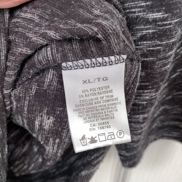 Reitmans - Black & Grey Asymmetrical Hem Tunic Top – XL - Picture 3 of 5